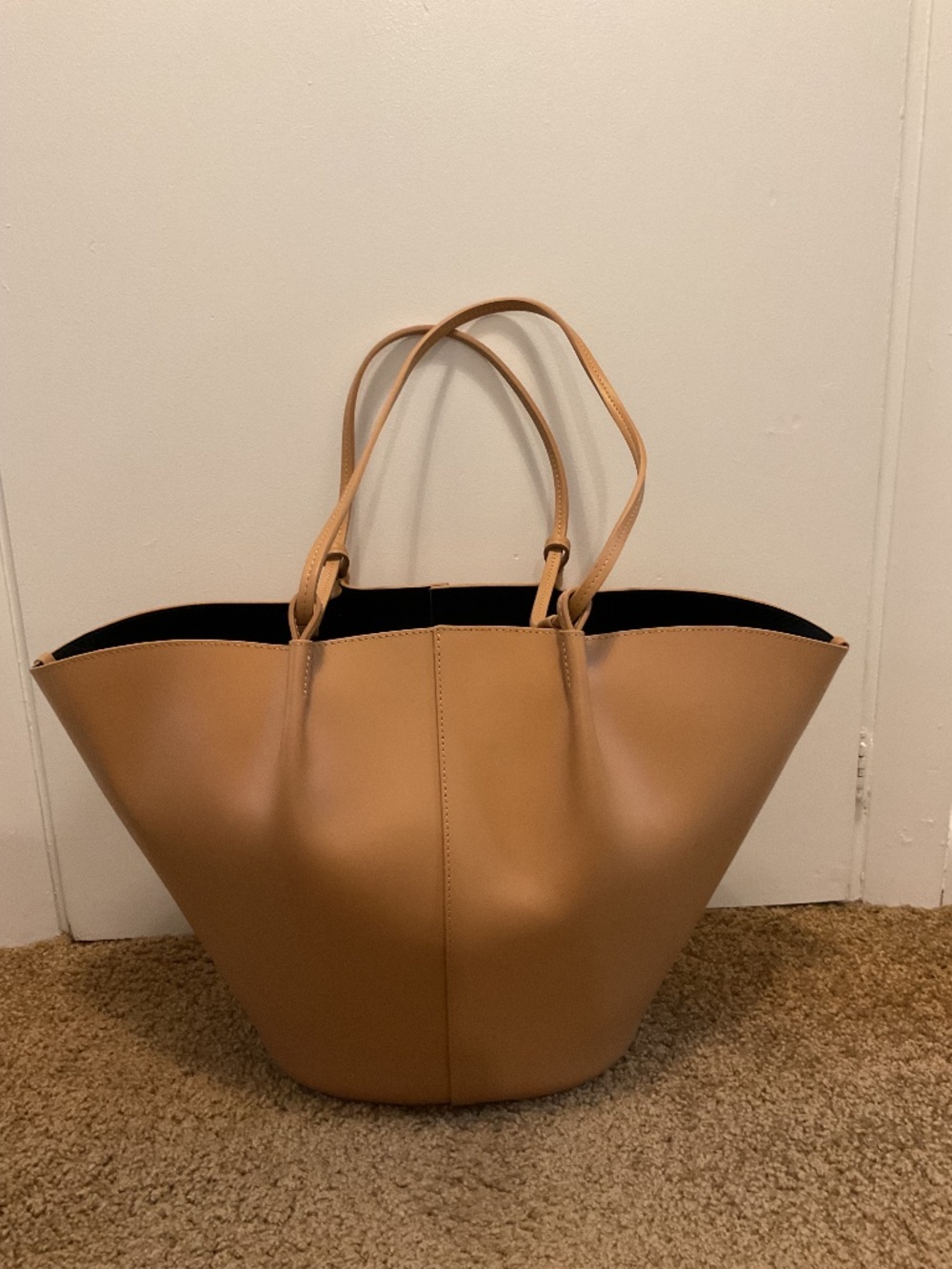 Sezane Mara Bag, Smooth Honey